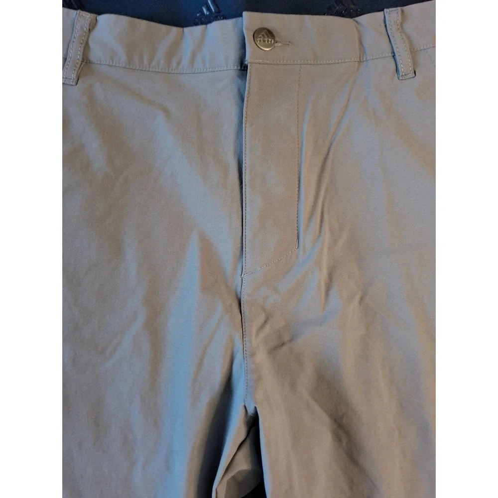 Adidas Primegreen Mens Golf Pants Grey 40x32 Five Pocket Performance Trousers